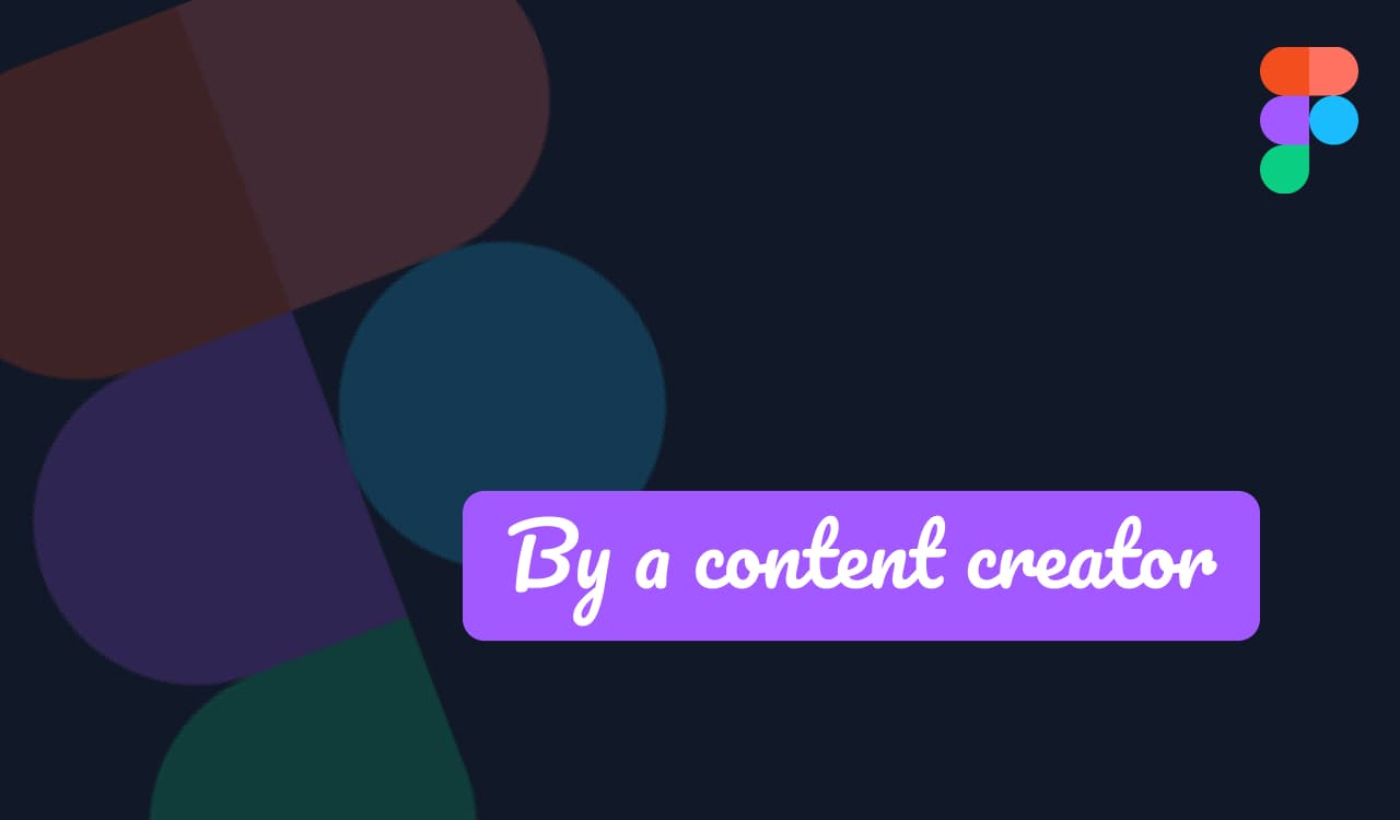 A content creator using Figma
